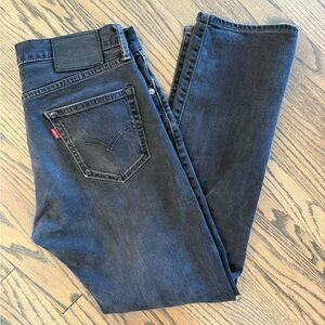 Levi's 504 Black Straight Leg Jeans